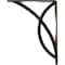 Ekena Millwork Miller Wrought Iron Bracket, (Single center brace), Antiqued Pale Gold 1 1/2"W x 7 1/2"D x 10"H BKTM01X07X10SMIAPG - alternate 7